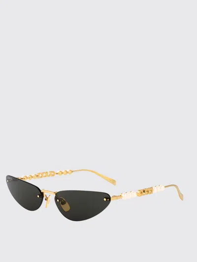 Gucci Sunglasses Woman Grey In Gold