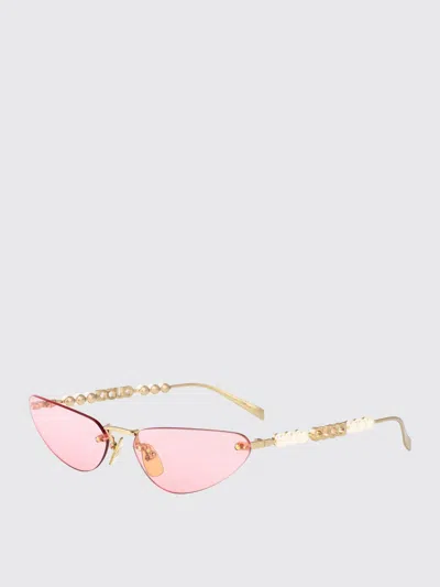 Gucci Sunglasses Woman Pink In Brown