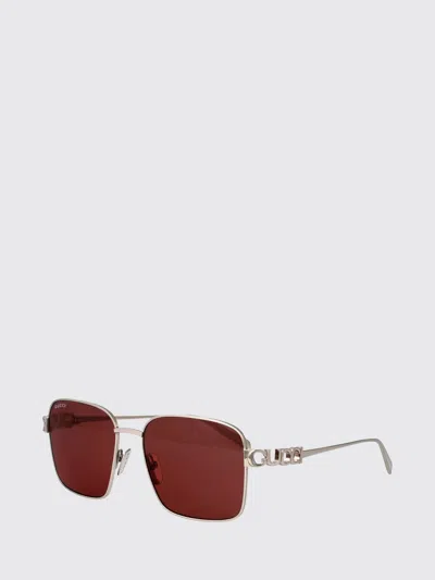 Gucci Sunglasses Woman Silver In Brown