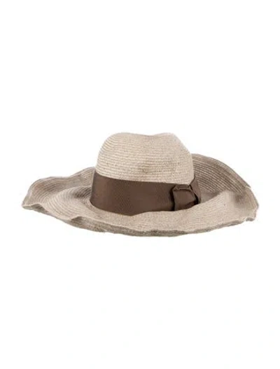Pre-owned Gucci Sunhat Size M In Neutral