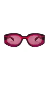 Gucci Sunset Boulevard Sunglasses In Red & Violet