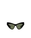 Gucci Super Cat-eye Frame Sunglasses In Black