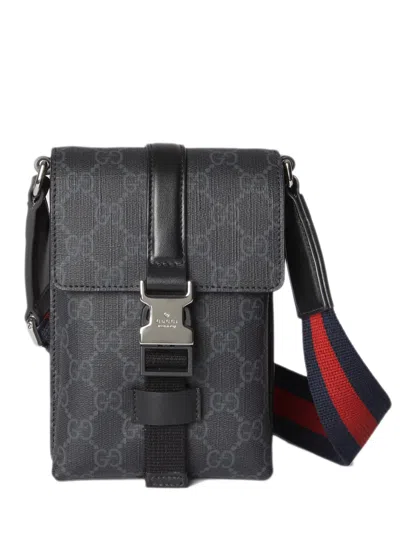 Gucci Super Mini Gg Bag In Black