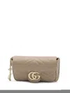 Gucci Super Mini Gg Marmont Bag In Neutrals