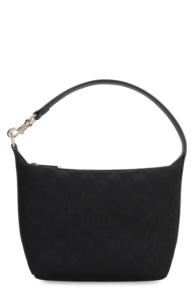 Gucci Super Mini Gg Shoulder Bag In Black