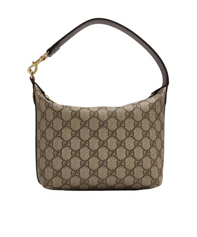 Gucci Super Mini Ophelia Shoulder Bag In Brown