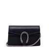 Gucci Dionysus Crystal And Leather Cross-body Bag In Nero E Black Diamond