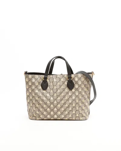 Gucci Supreme Bee Tote Bag In Multi