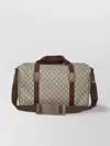 Gucci Supreme Fabric Duffle Bag With Leather Trims In Multi