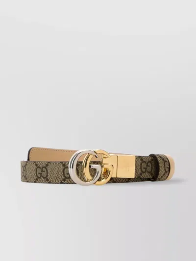 Gucci Supreme Fabric Marmont Reversible Belt