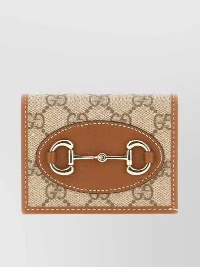 Gucci Supreme Fabric Wallet Bi-fold Design In Neutral
