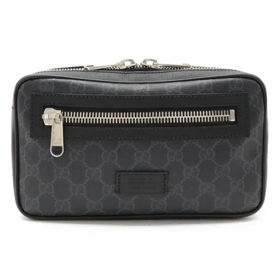 Gucci Supreme Gg Black Leather Shoulder Bag ()