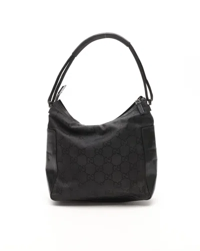 Gucci Supreme Gg Hobo Bag In Black