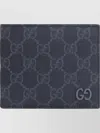 Gucci Supreme Textile Bi-fold Monogram Wallet In Blue