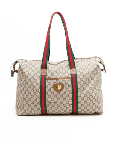 Gucci Supreme Weekend Bag In Multi