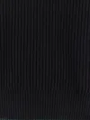 Gucci Long-sleeve Black Crewneck Sweater With Ribbed Details In Black