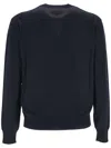 Gucci Crew-neck Wool Sweater In Blue