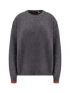 Gucci Wool And Cashmere Sweater In Charcoalgreymc