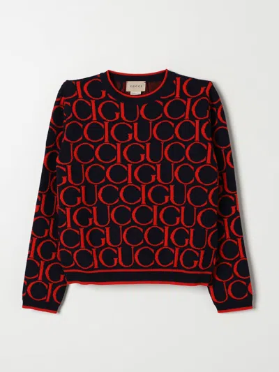 Gucci Sweater  Kids Color Blue In Black