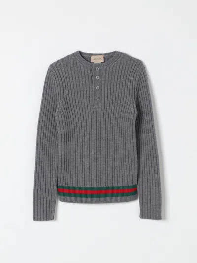 Gucci Jumper  Kids Colour Grey In Animal Print