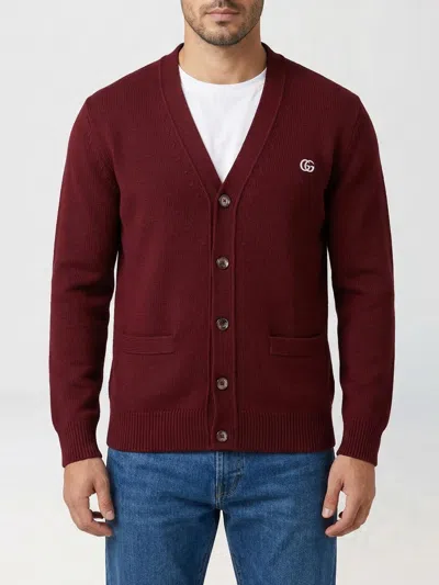 Gucci Sweater Men  In Burgundy