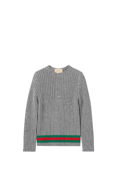 Gucci Kids' Knit Top-wear In Multicolor