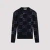Gucci Crew-neck Wool Sweater For Men In Navy