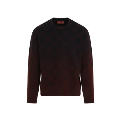 Gucci Gg Wool Crewneck Sweater In Multicoloured