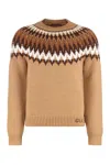 Gucci Sweater With Round Neck In Wool In Multi