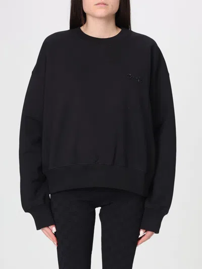 Gucci Logo-embroidery Crewneck Sweatshirt In Black