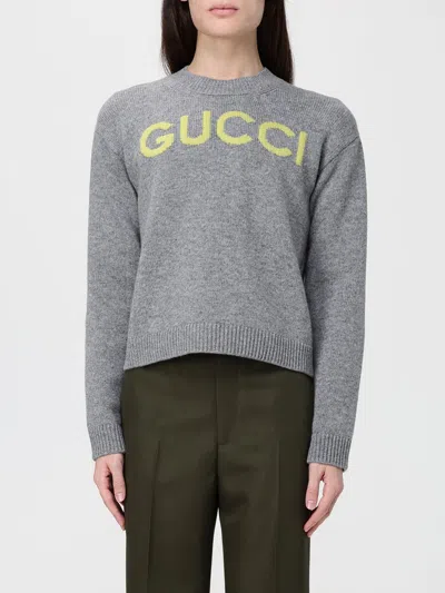 GUCCI GUCCI SWEATER WOMAN GREY