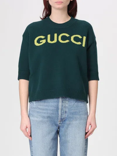 GUCCI GUCCI WOOL SWEATER WITH JACQUARD LOGO,H85877012