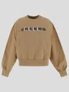 Gucci Caramel-coloured Sweatshirt With Printed Logo