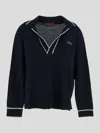 Gucci Striped Intarsia-knit Silk And Cotton-blend Sweater