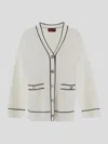 Gucci Incrocio Gg Ribbed-knit Cardigan