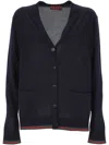 Gucci Blue Navy Silk Cashmere Sweater In Blue