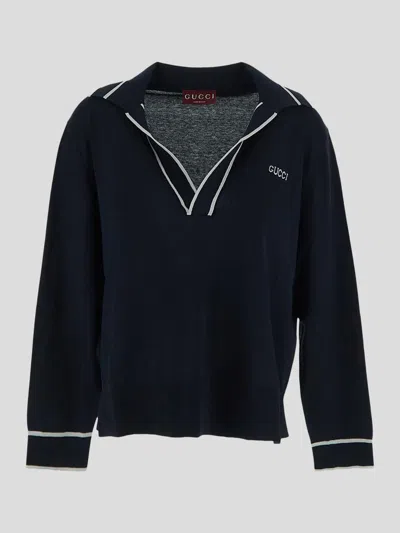 Gucci Sweaters In Blue