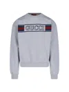 Gucci Crew Neck Long Sleeves Ribbed Cuffs Sweater In Gray