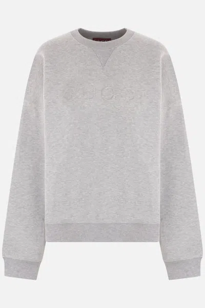 Gucci Grey Cotton Blend Oversize Sweatshirt