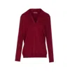 Gucci Ultrafine Wool Polo Shirt In Red