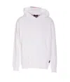 Gucci White Hoodie With Maxi Web Print On The Hood And Kangaroo Pocket On The Front In Cotton Man In White