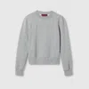Gucci Cotton Jersey Embossed Sweatshirt In Grey