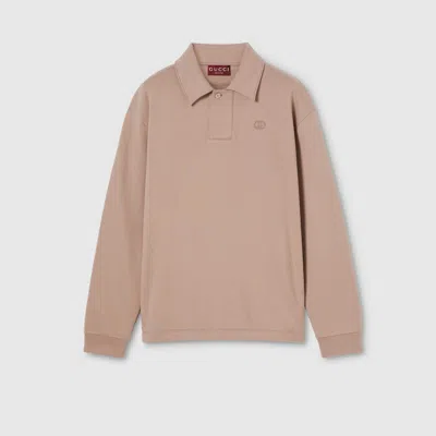 Gucci Brushed Cotton Jersey Sweatshirt In Neutral