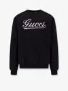 Gucci Logo Intarsia Crewneck Knit Sweater In Black