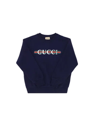 Gucci Kids' Sweatshirt For Boy In Blue