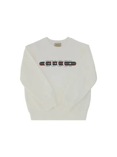 Gucci Kids' Sweatshirt For Boy In Bianco