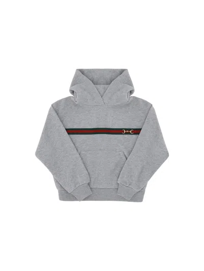 Gucci Kids' Sweatshirt For Boy In Grey