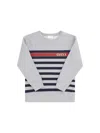 Gucci Printed Cotton Sweatshirt In Light Grey Mel/mc