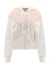 Gucci Interlocking G-patch Cotton Sweatshirt In White