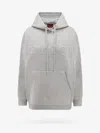 Gucci Embossed G Hooded Sweatshirt In Gray